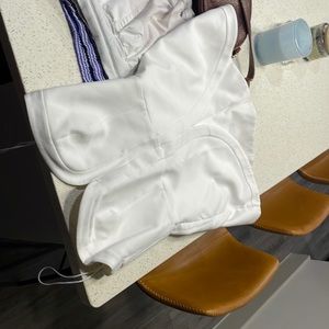 alexis size small strapless white romper